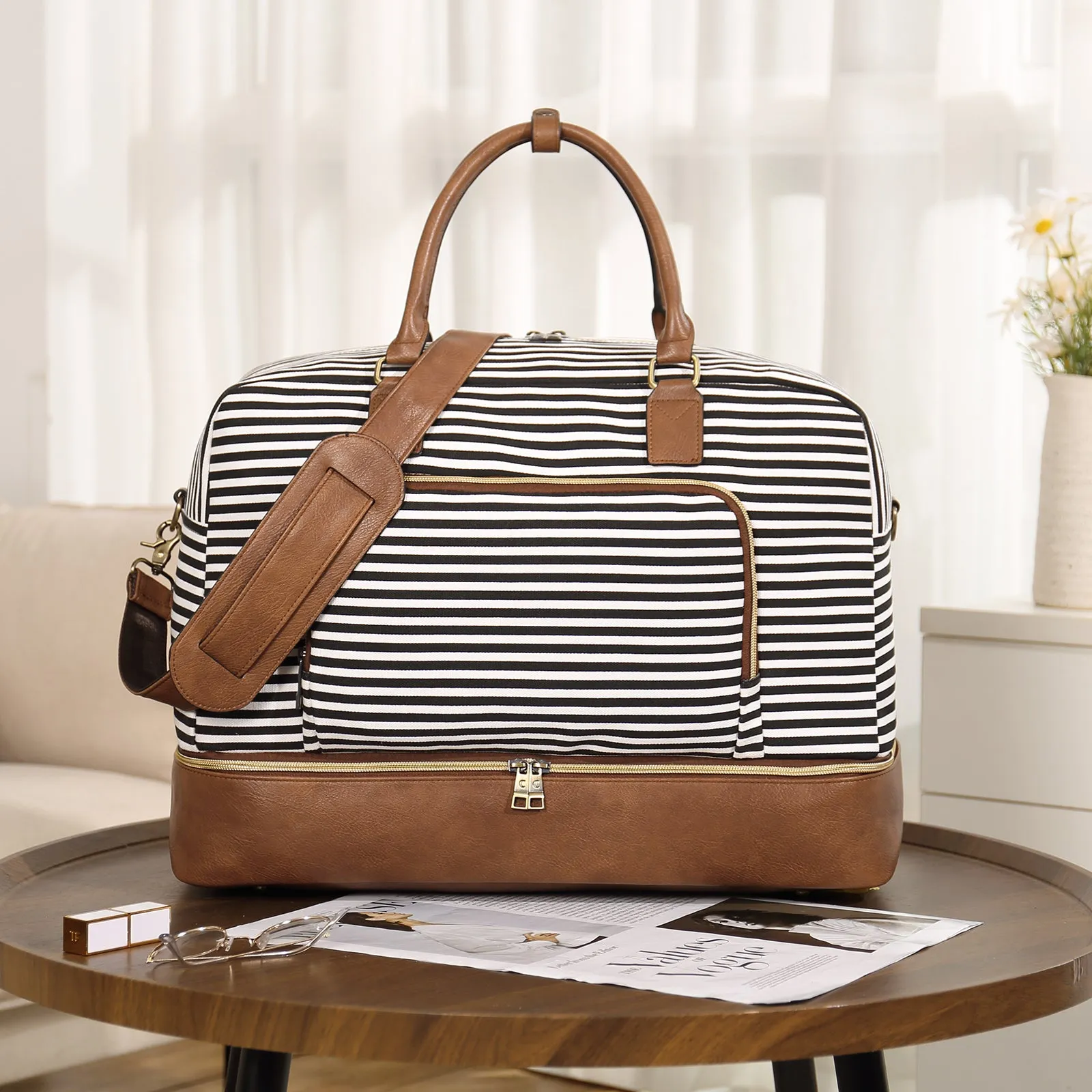 Leather Oversized Weekender Bags