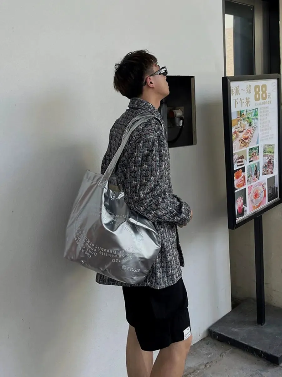 Letter Print Tote Bag