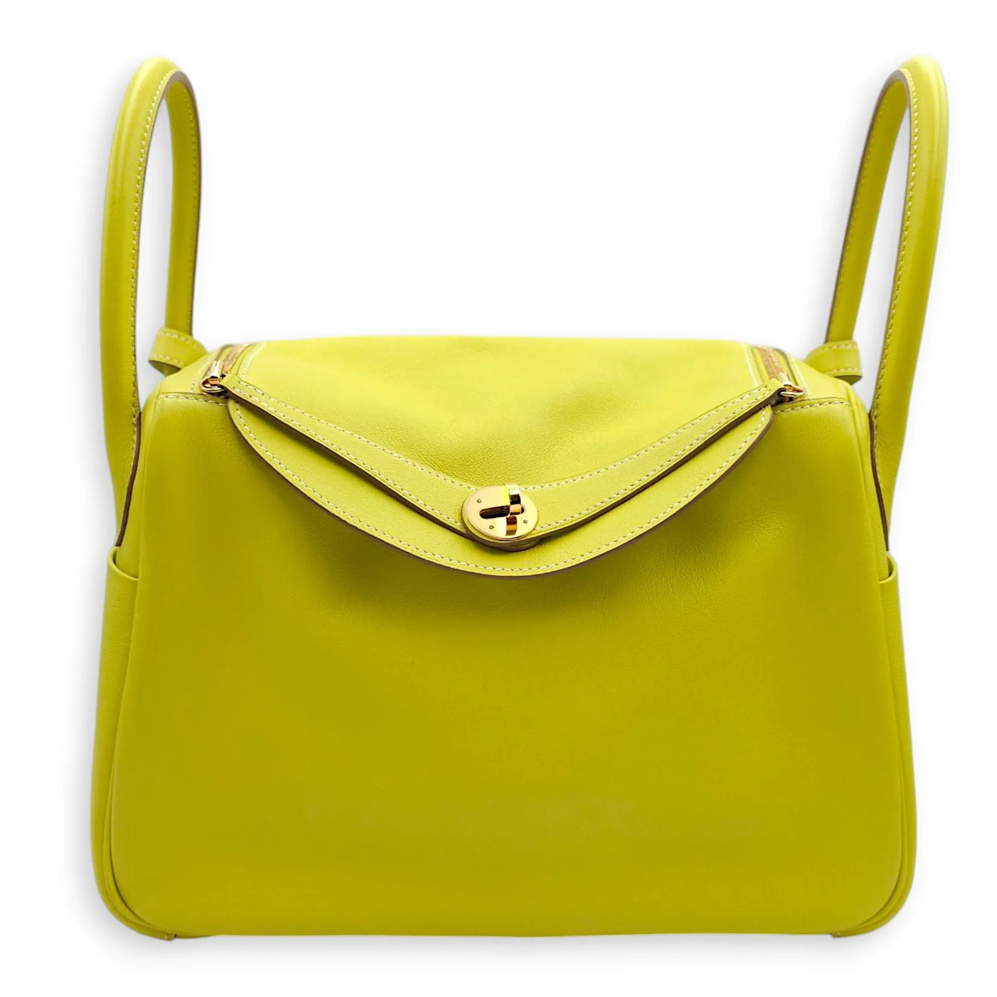 Lindy 30 Lime in Swift, Gold hardware