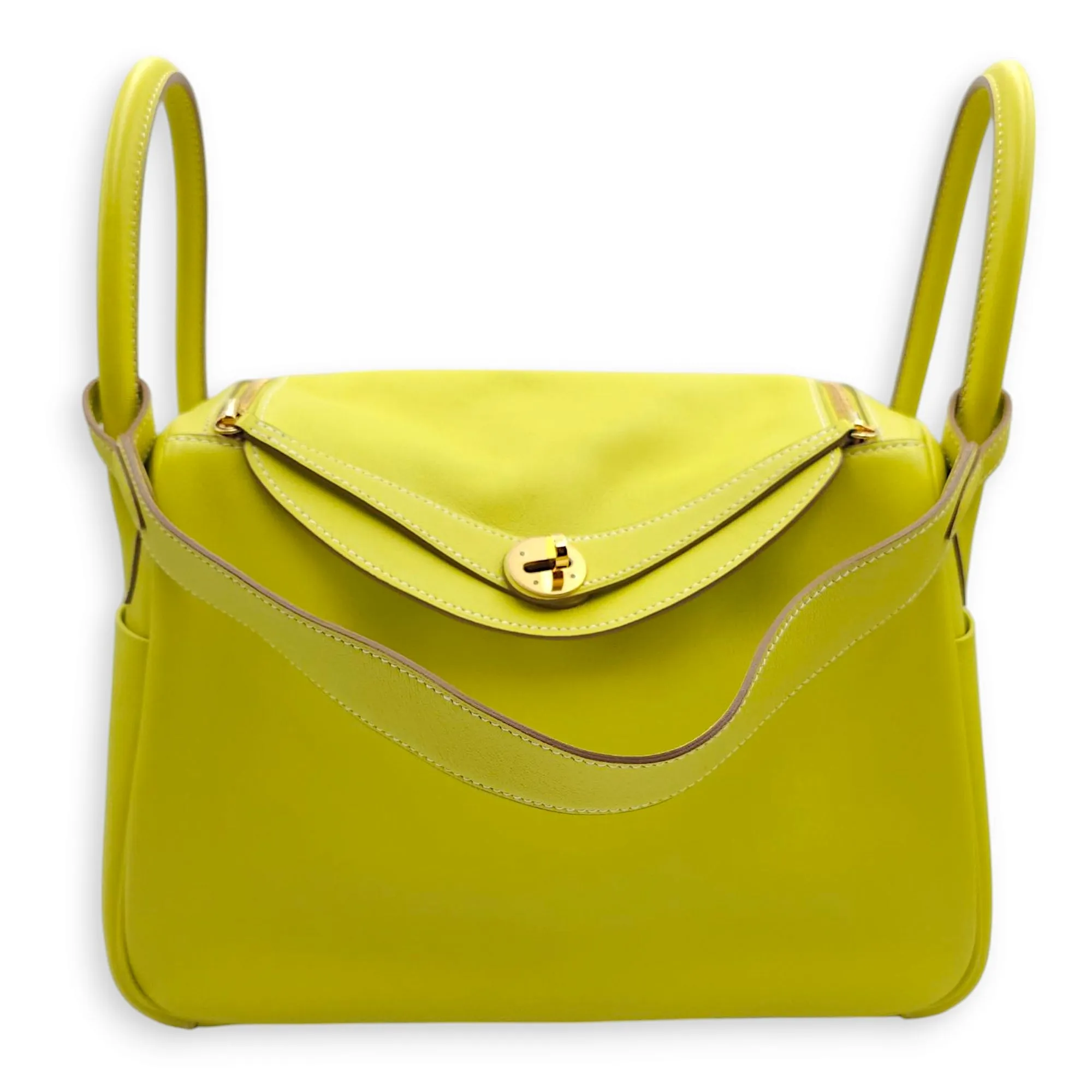Lindy 30 Lime in Swift, Gold hardware