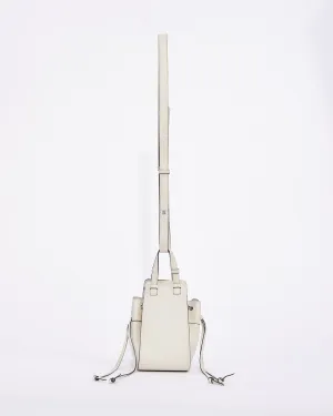 Loewe White Leather Mini Hammock Bag