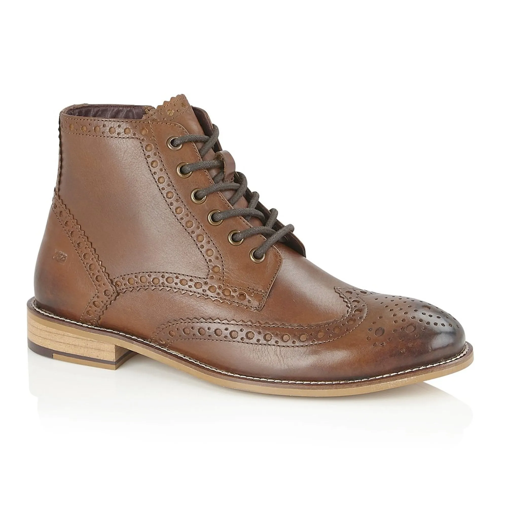 London Brogues Gatsby Boot Chestnut
