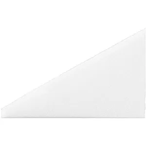 Loose Jumbo Wedge Sponges - 2" x 1.25" x 1" Thick - White - Latex-Free / 100 per Bag X 8 Bags = 800 Jumbo Wedge Sponges