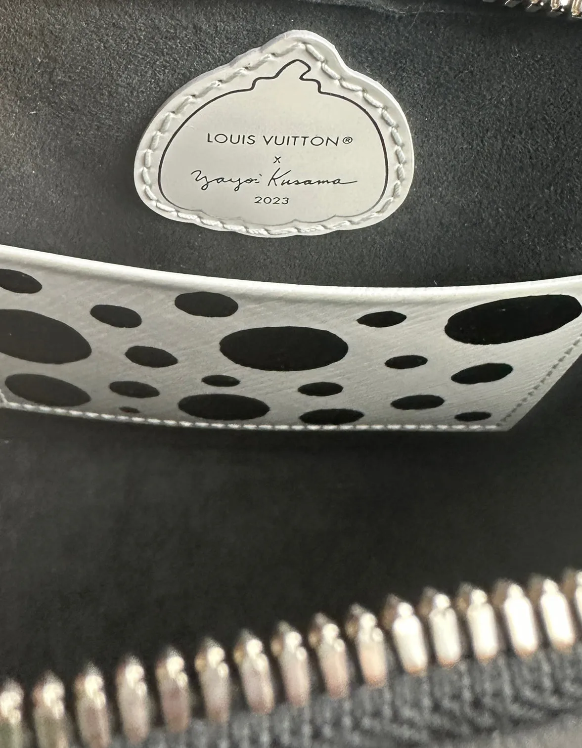 Louis Vuitton 2023 LV x YK Kusama Dots Black Epi Leather Alma BB Bag