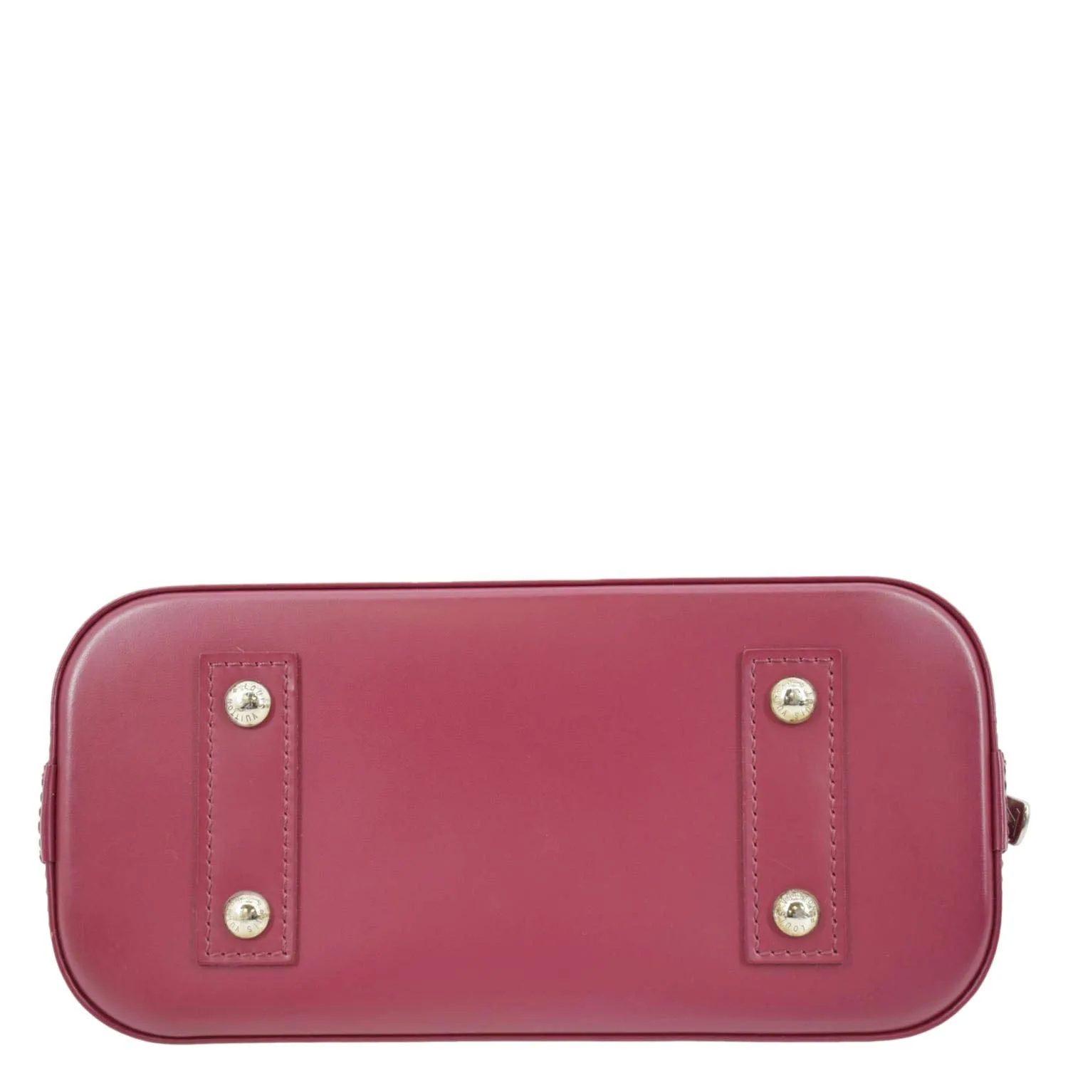 LOUIS VUITTON Alma BB Epi Leather Satchel Crossbody Bag Red