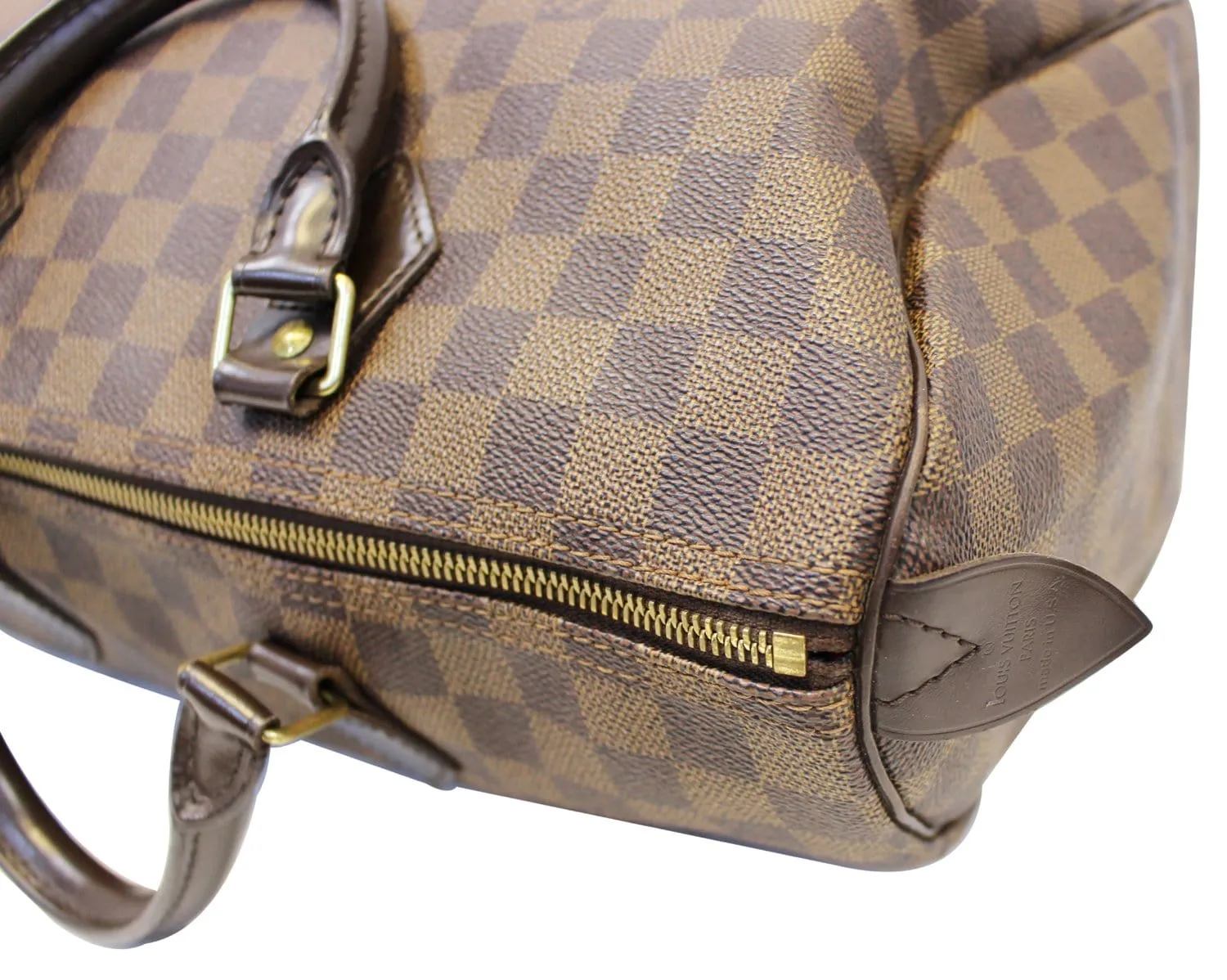 LOUIS VUITTON Damier Ebene Speedy 35 Satchel