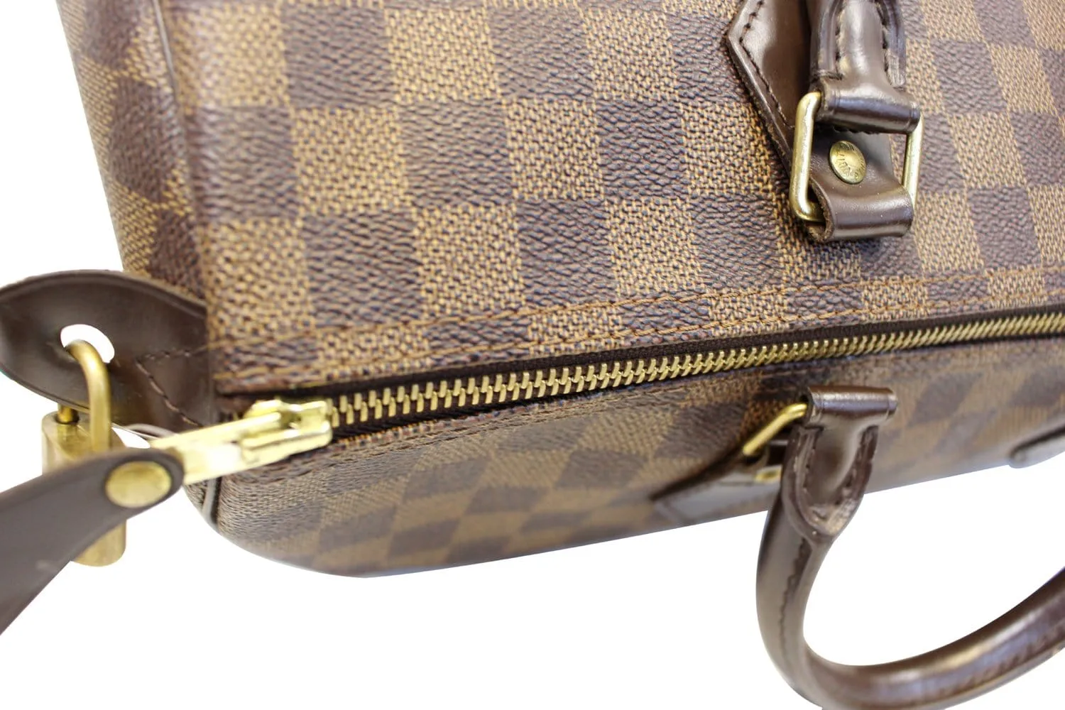 LOUIS VUITTON Damier Ebene Speedy 35 Satchel