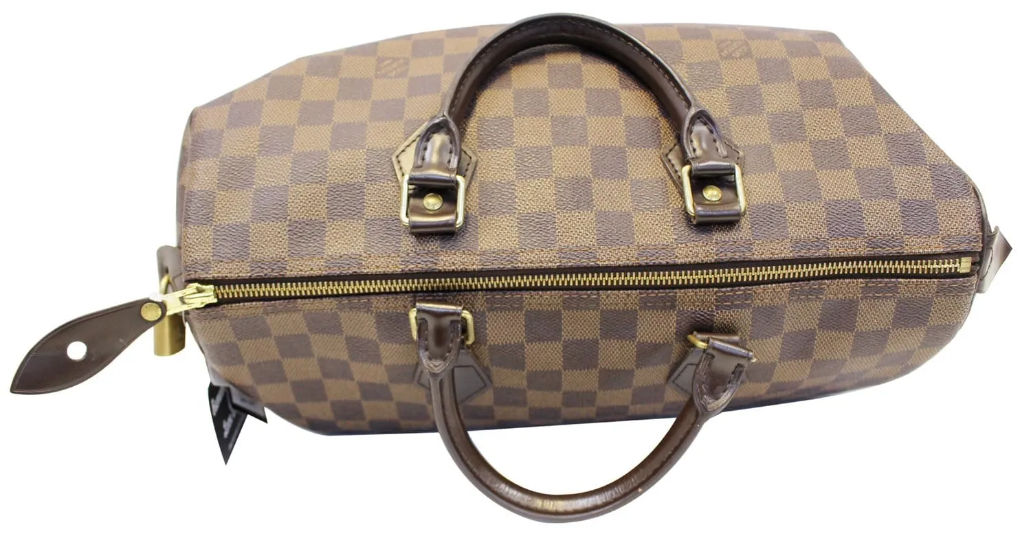 LOUIS VUITTON Damier Ebene Speedy 35 Satchel
