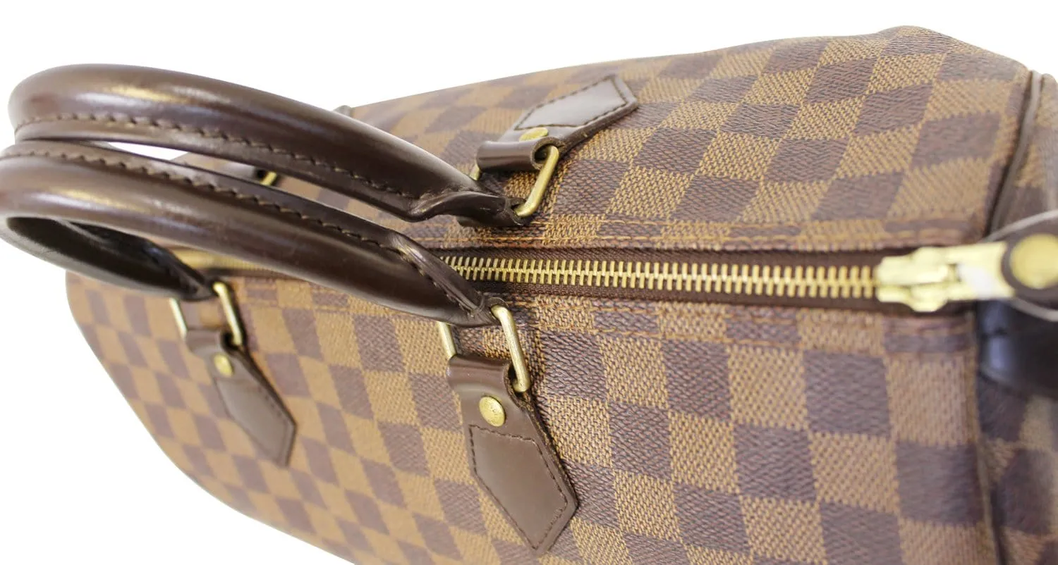LOUIS VUITTON Damier Ebene Speedy 35 Satchel