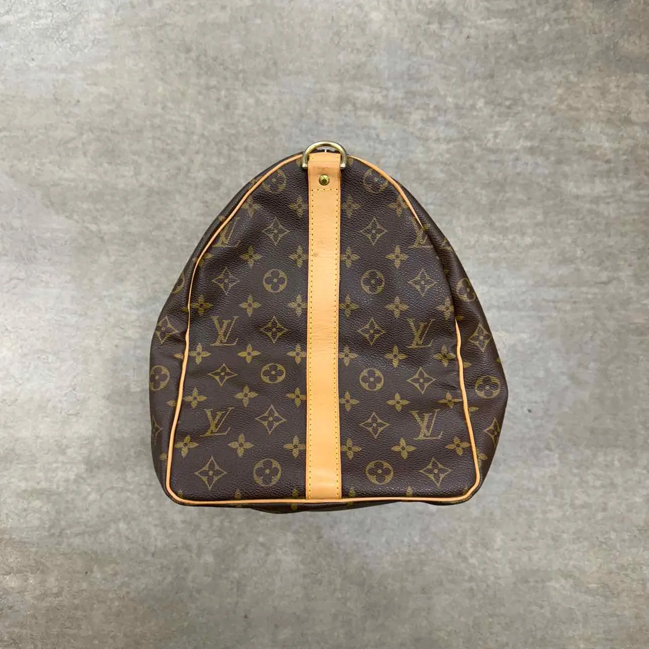 Louis Vuitton Duffle Bag "KEEPALL" Used Brown Size 50
