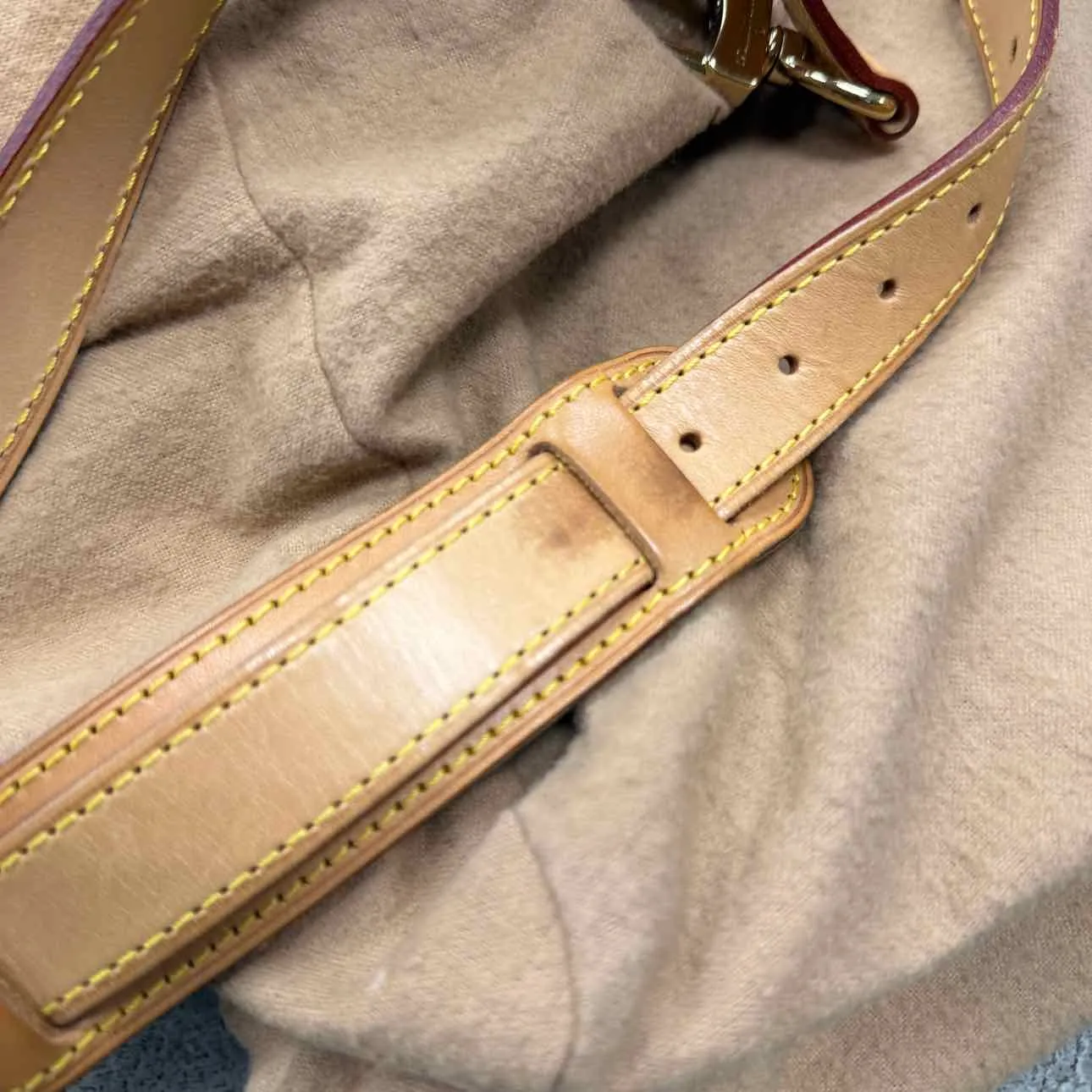 Louis Vuitton Duffle Bag "KEEPALL" Used Brown Size 50