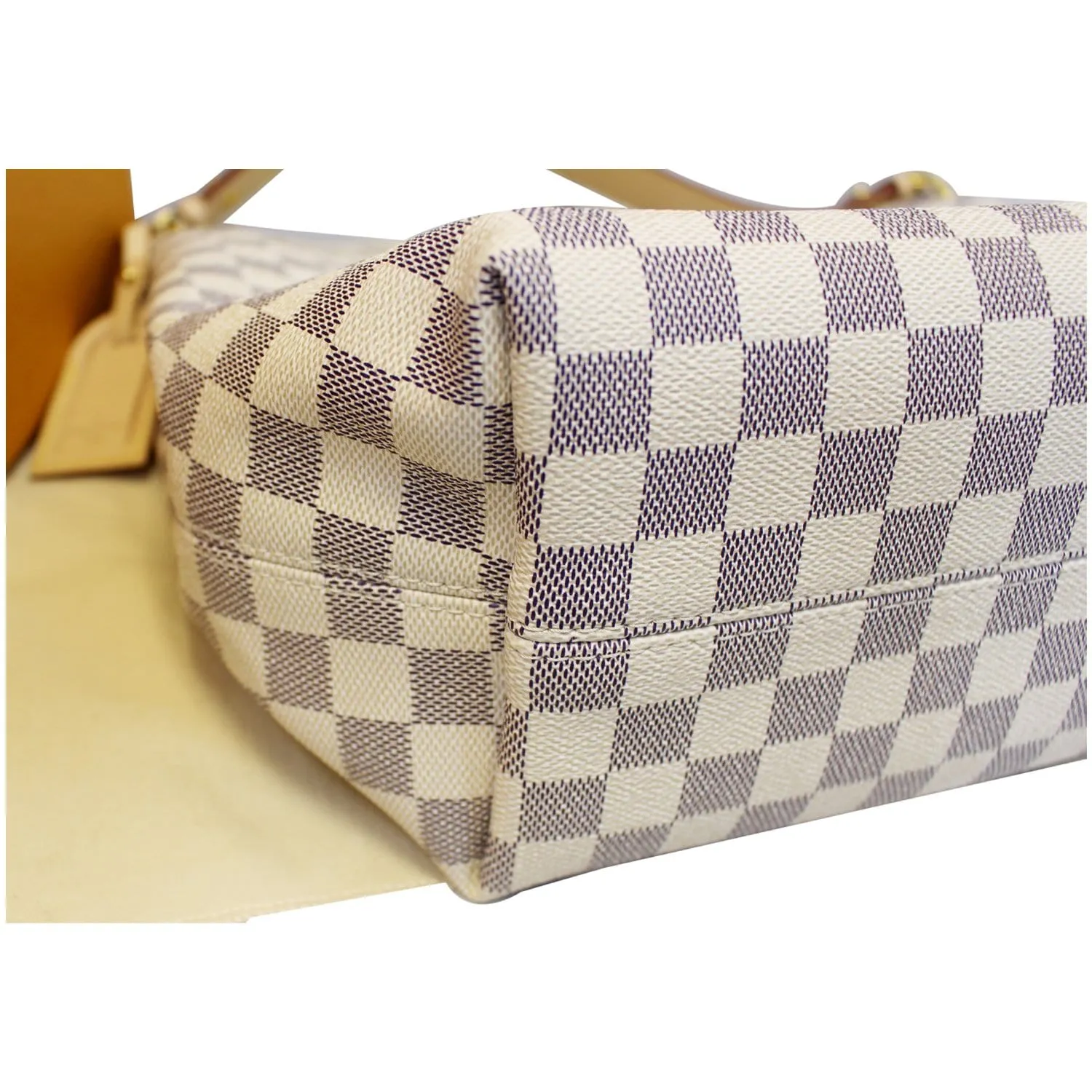 LOUIS VUITTON Graceful MM Damier Azur Shoulder Bag