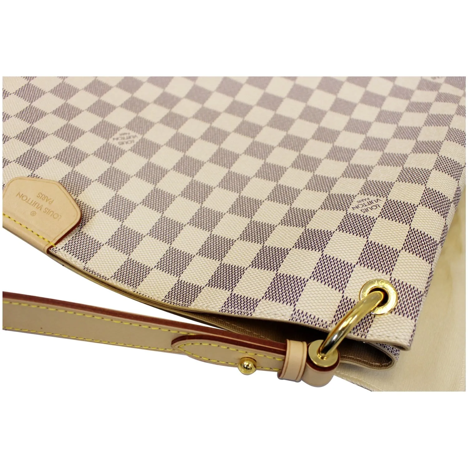 LOUIS VUITTON Graceful MM Damier Azur Shoulder Bag