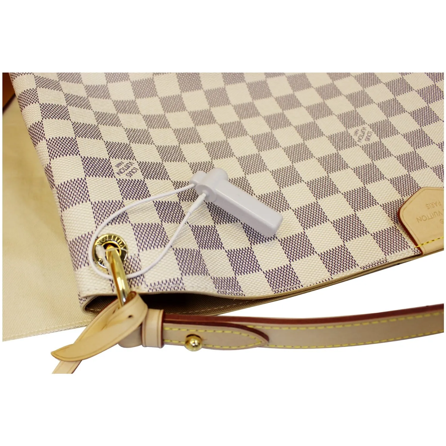 LOUIS VUITTON Graceful MM Damier Azur Shoulder Bag