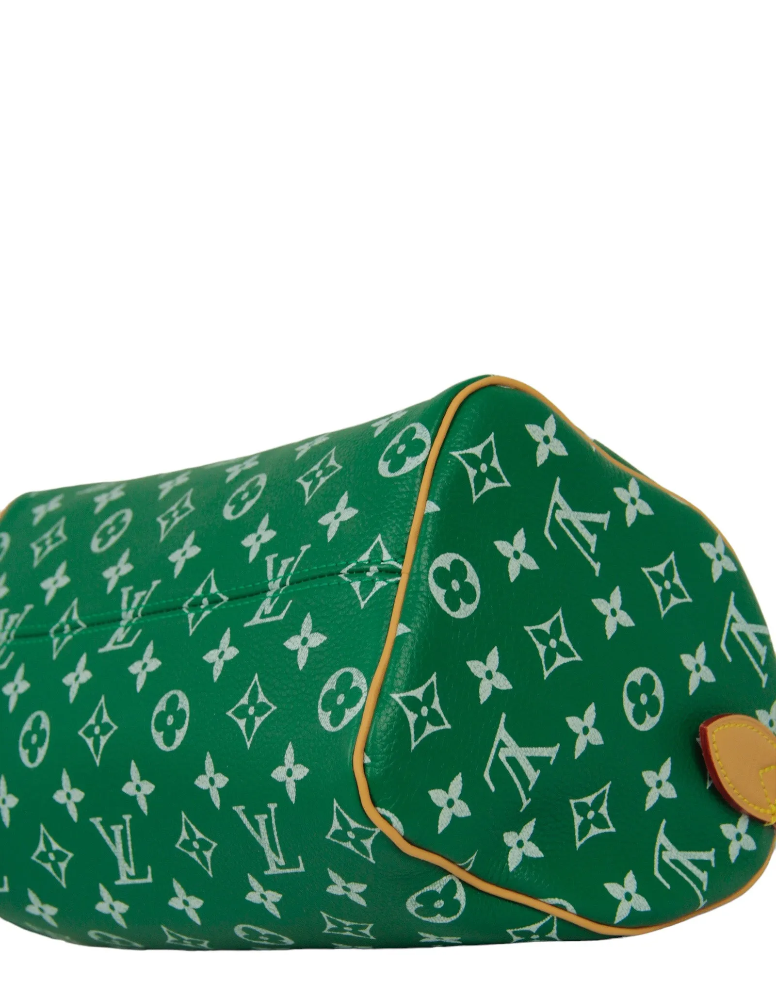 Louis Vuitton Green Soft Calfskin Monogram Speedy P9 Bandouliere 25