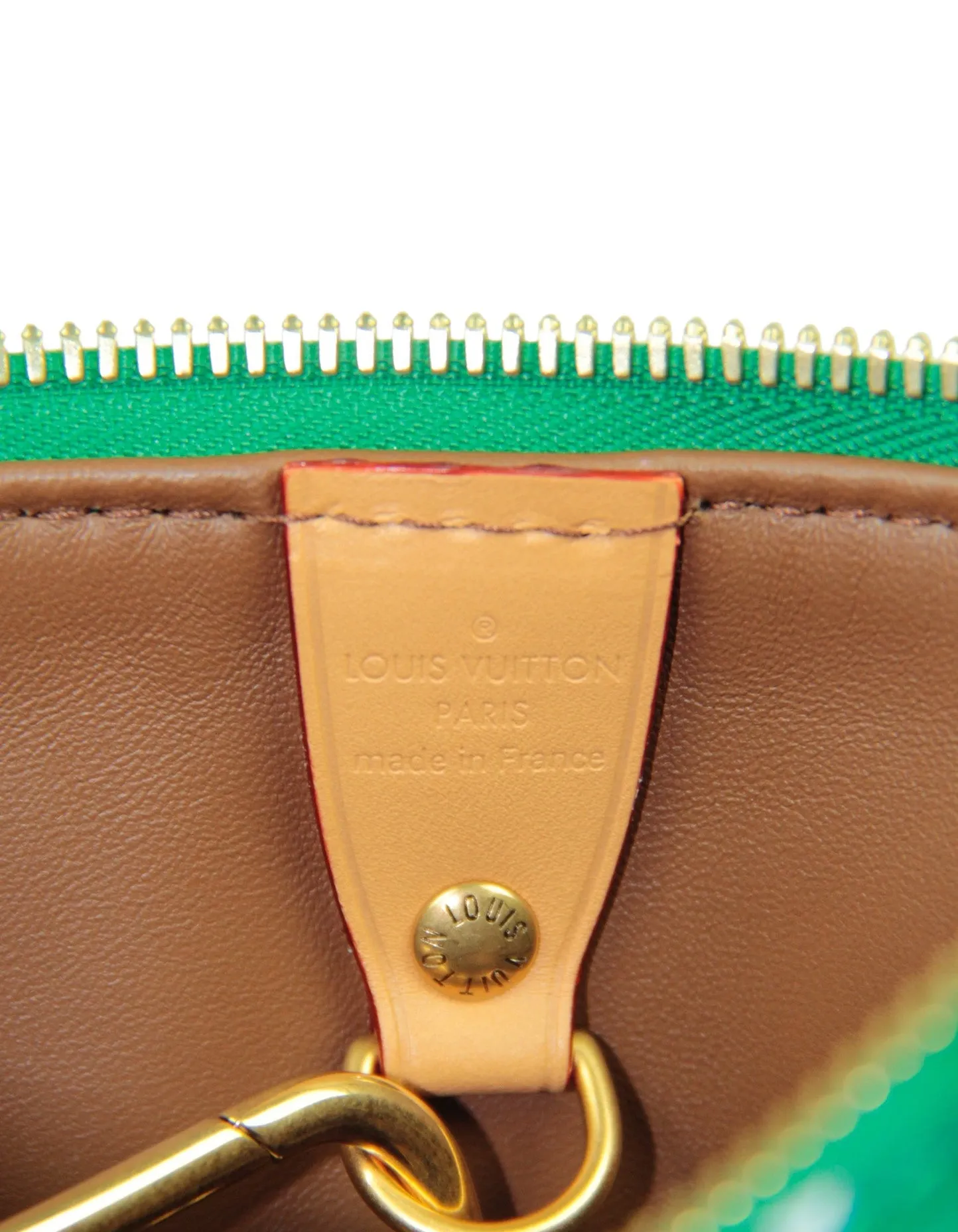 Louis Vuitton Green Soft Calfskin Monogram Speedy P9 Bandouliere 25