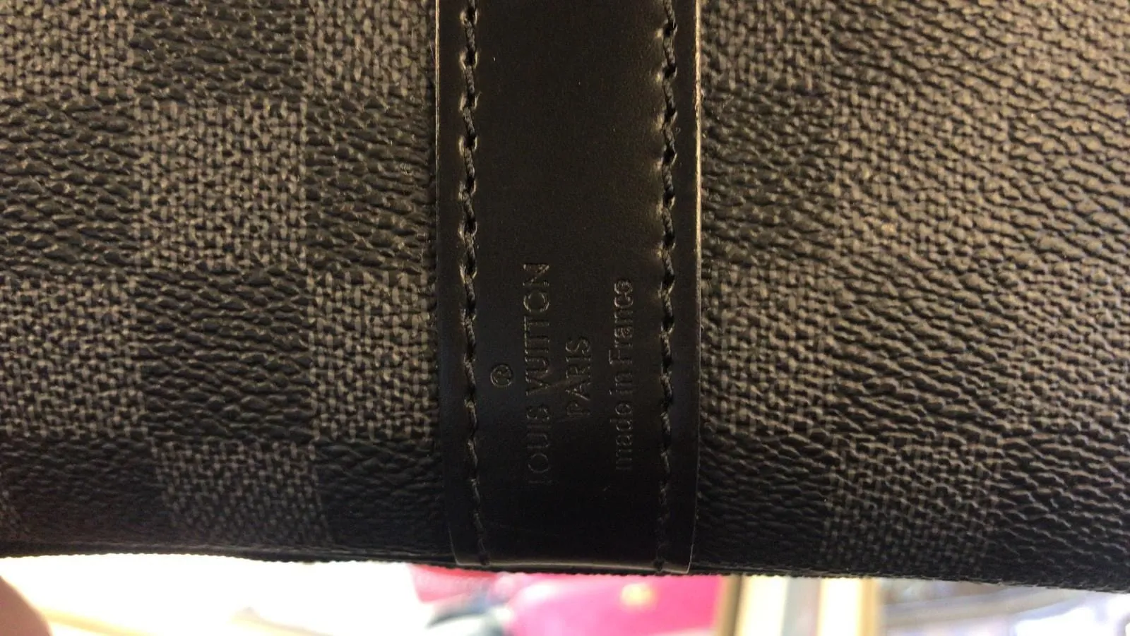 LOUIS VUITTON Keepall 45 Damier Graphite Bandouliere Travel Bag