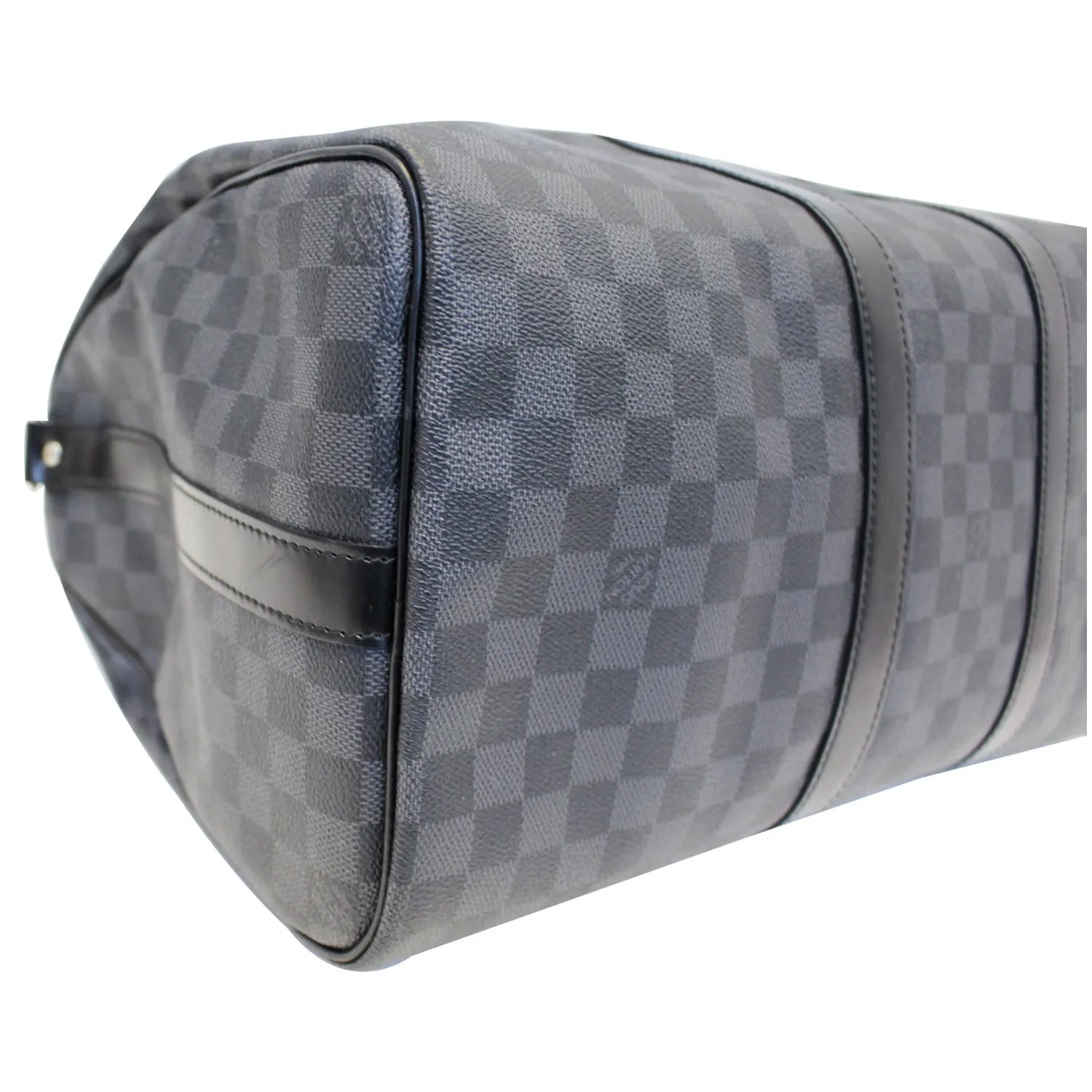 LOUIS VUITTON Keepall 45 Damier Graphite Bandouliere Travel Bag