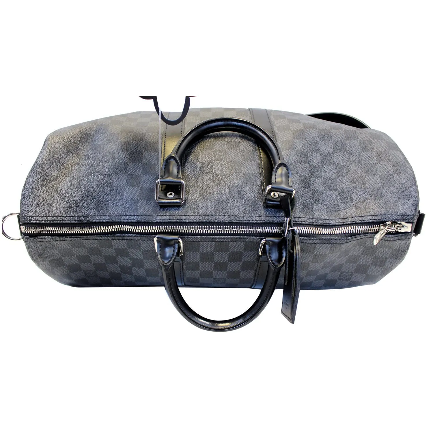 LOUIS VUITTON Keepall 45 Damier Graphite Bandouliere Travel Bag