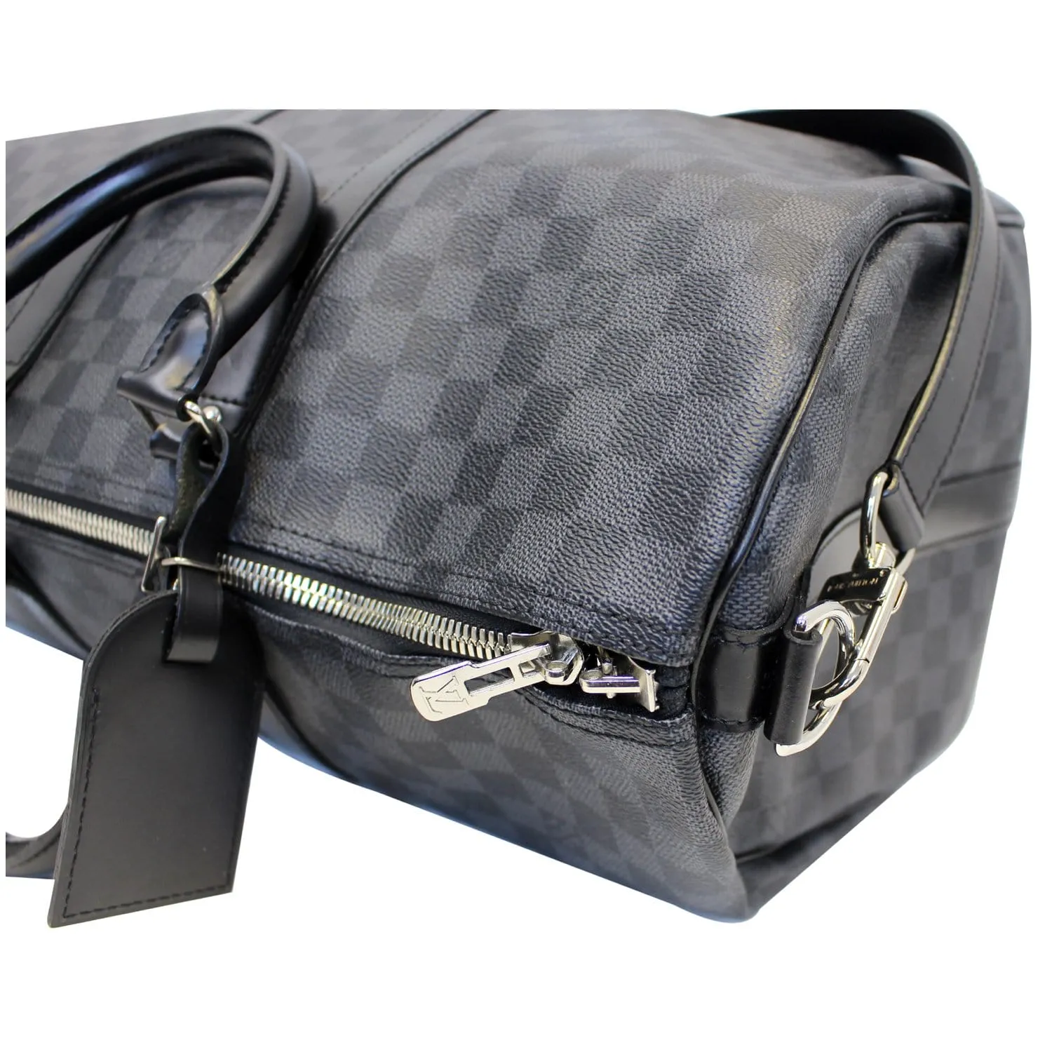 LOUIS VUITTON Keepall 45 Damier Graphite Bandouliere Travel Bag