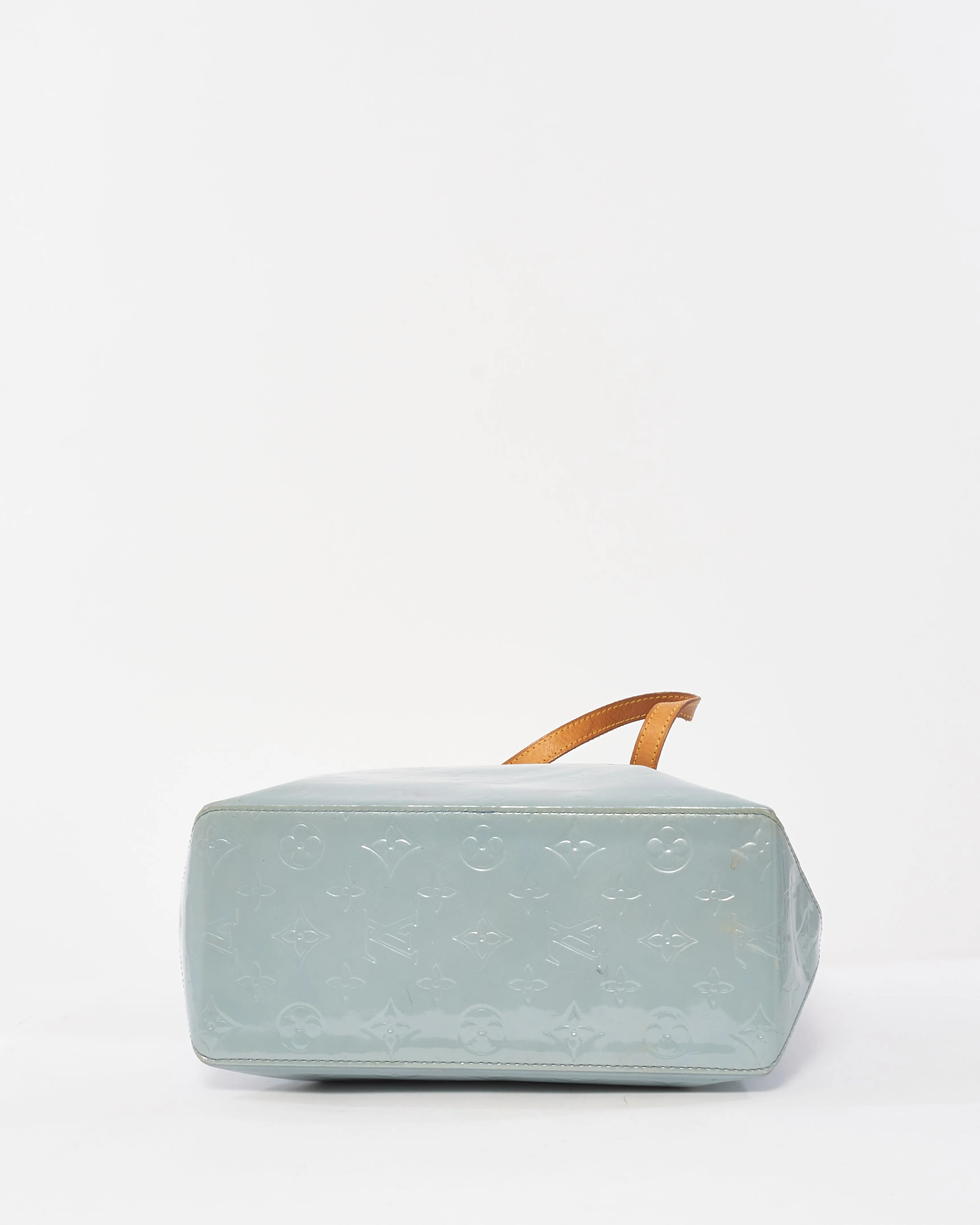 Louis Vuitton Light Blue Monogram Vernis Reade MM Bag