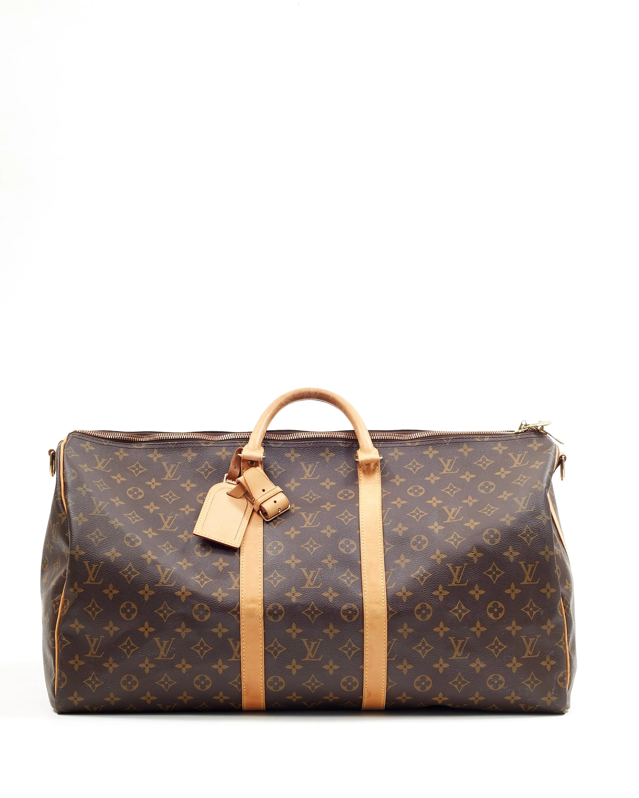 Louis Vuitton Monogram Canvas Keepall 55 Bandoulière Travel Bag