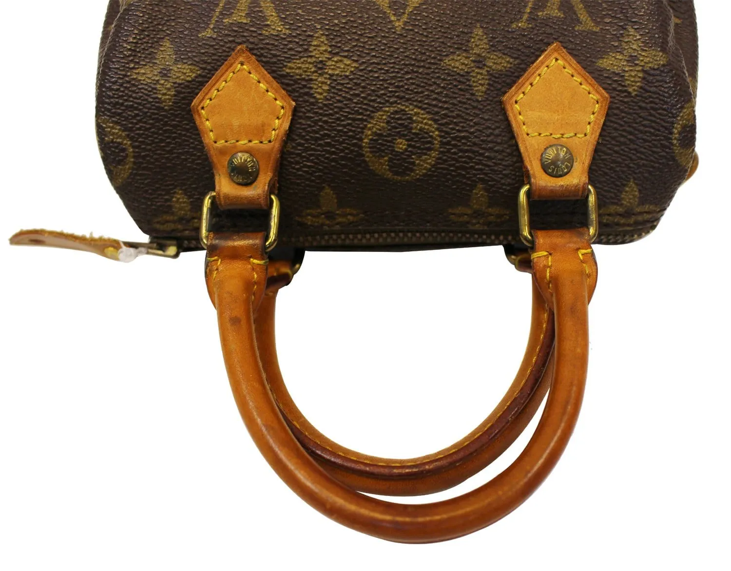 LOUIS VUITTON Monogram Canvas Mini Speedy Satchel Handbag