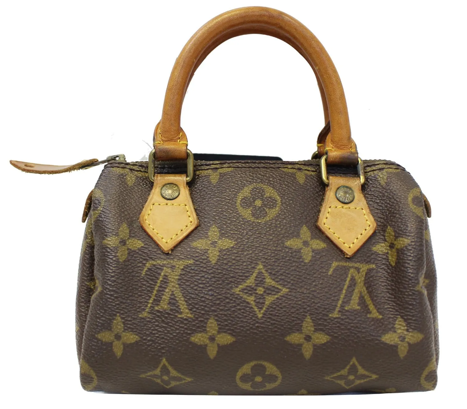 LOUIS VUITTON Monogram Canvas Mini Speedy Satchel Handbag