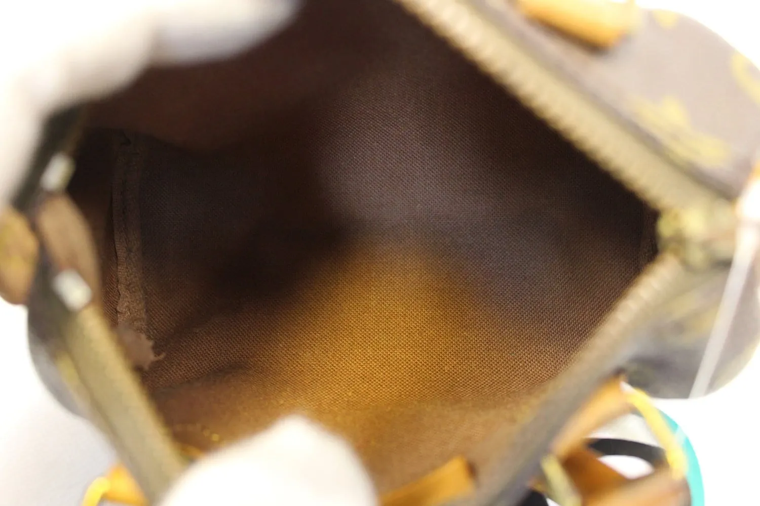 LOUIS VUITTON Monogram Canvas Mini Speedy Satchel Handbag
