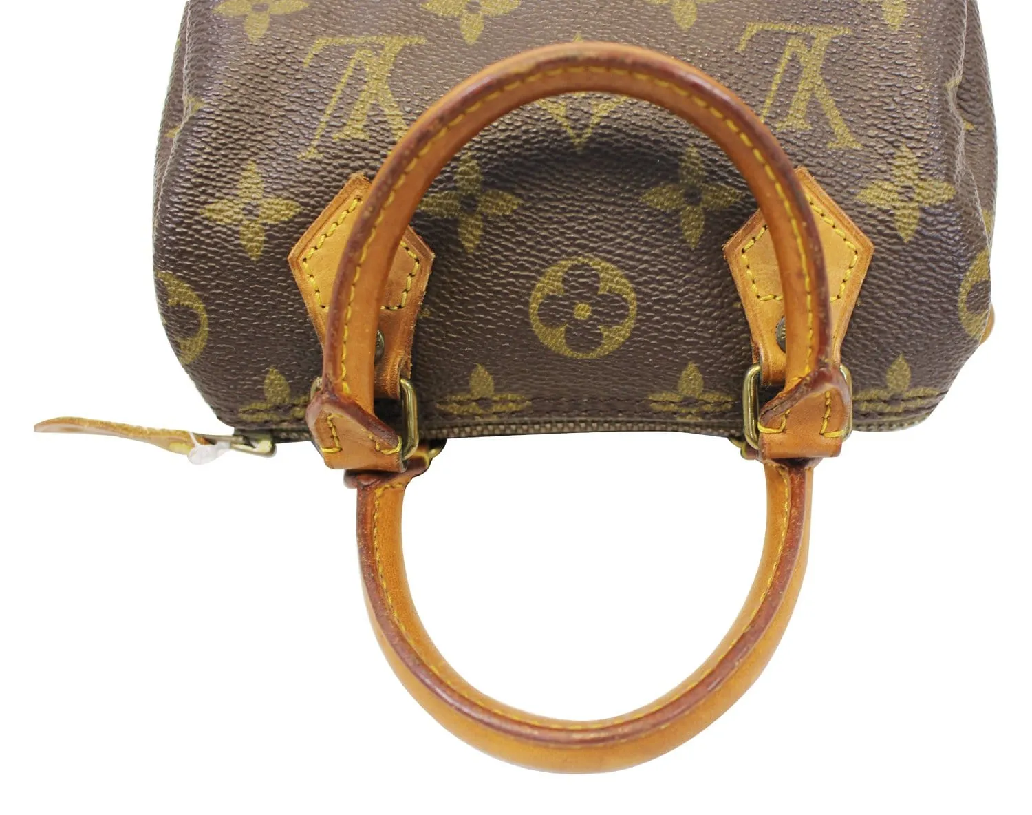 LOUIS VUITTON Monogram Canvas Mini Speedy Satchel Handbag