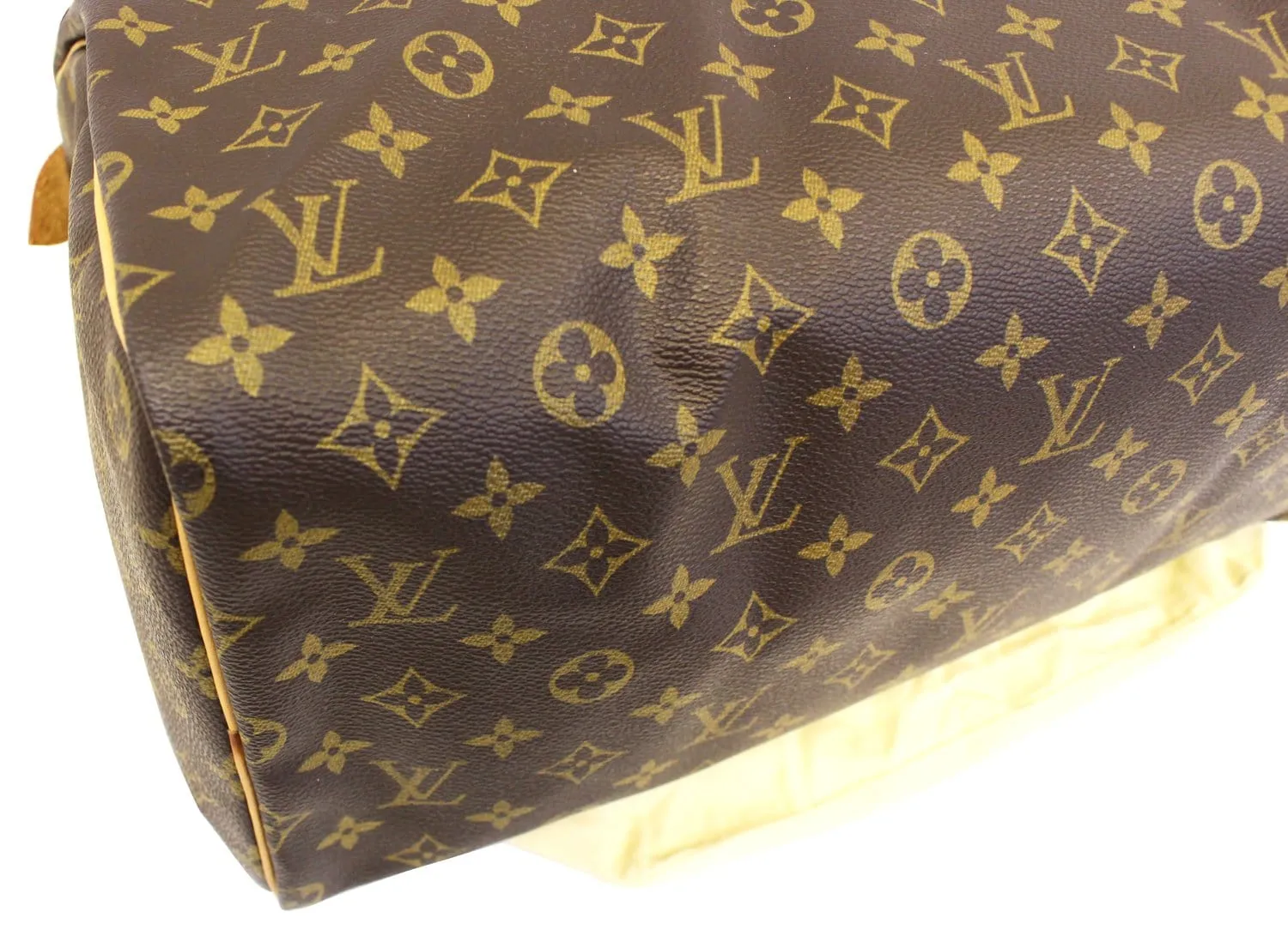 LOUIS VUITTON Monogram Canvas Speedy 40 Brown Satchel Bag