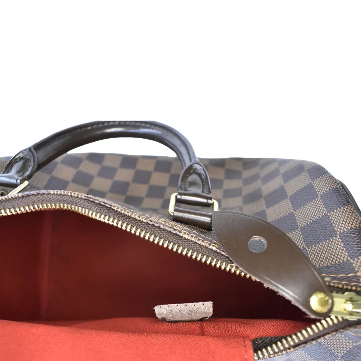LOUIS VUITTON Speedy 30 Damier Ebene Satchel Bag Brown