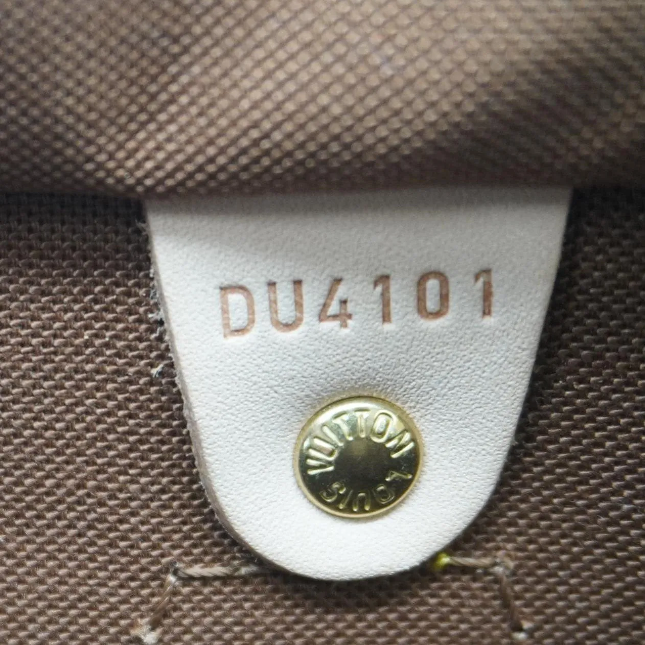 LOUIS VUITTON Speedy 30 Monogram Canvas Satchel Bag Brown