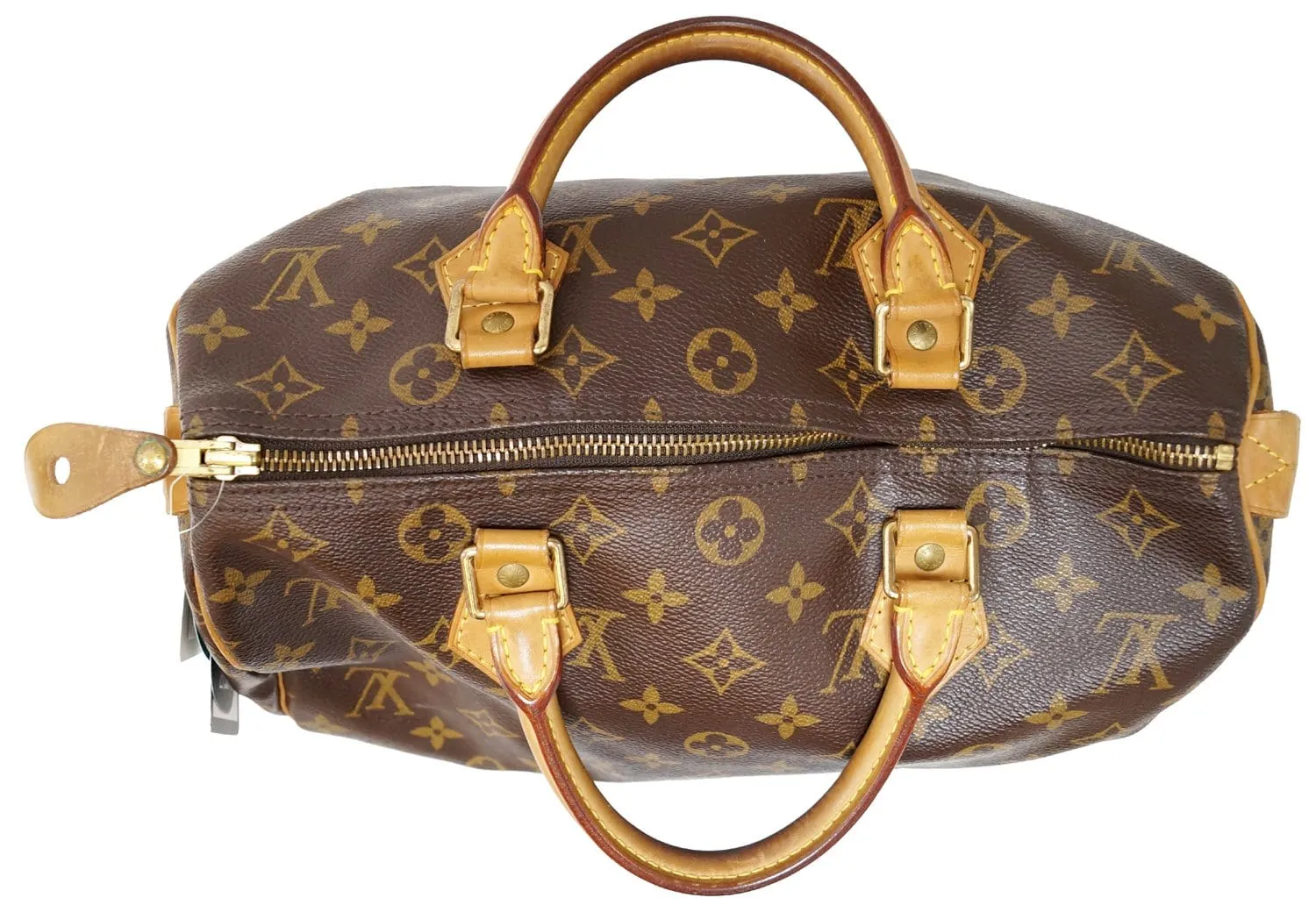 LOUIS VUITTON Speedy 30 Monogram Canvas Satchel Bag