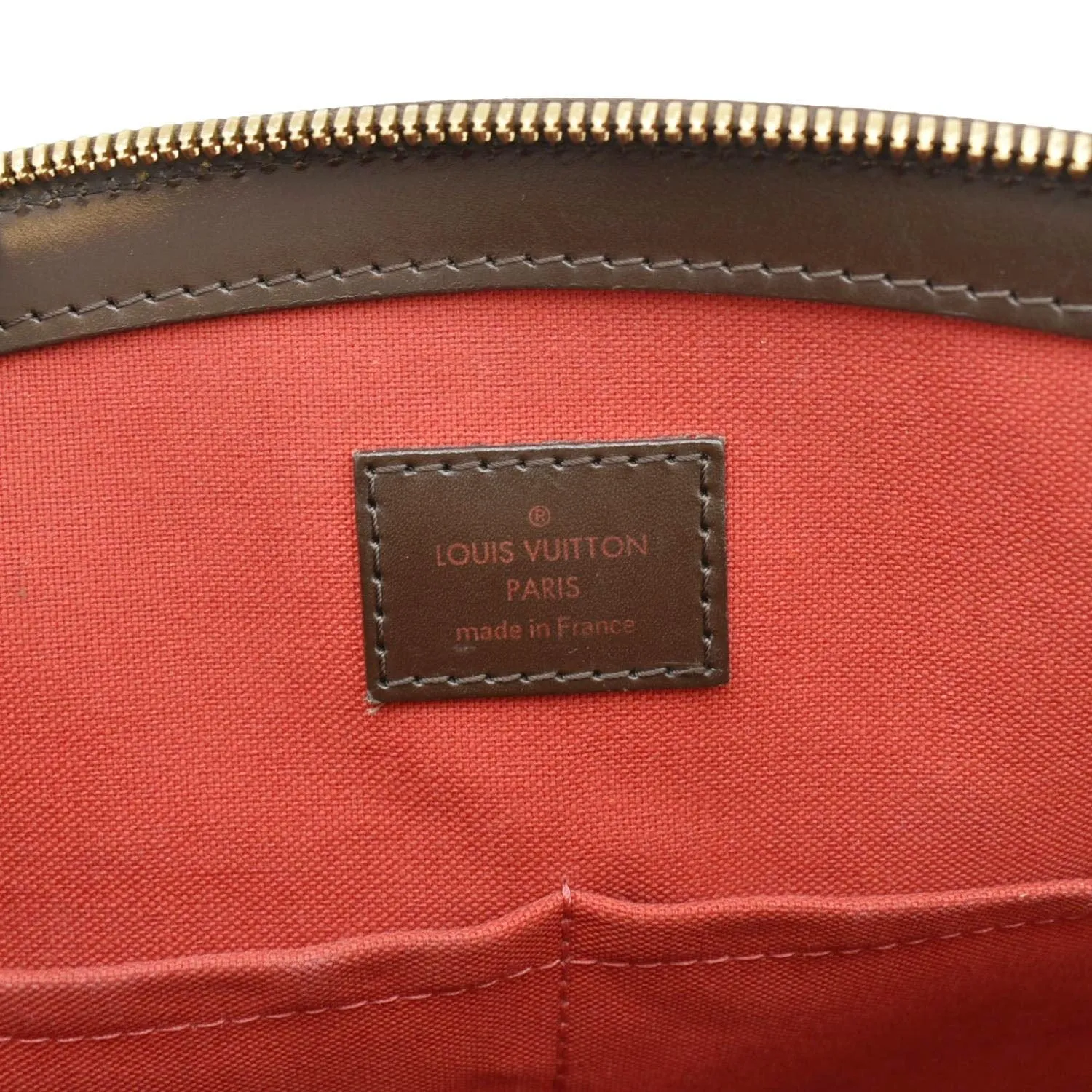 LOUIS VUITTON Verona MM Damier Ebene Shoulder Bag Brown