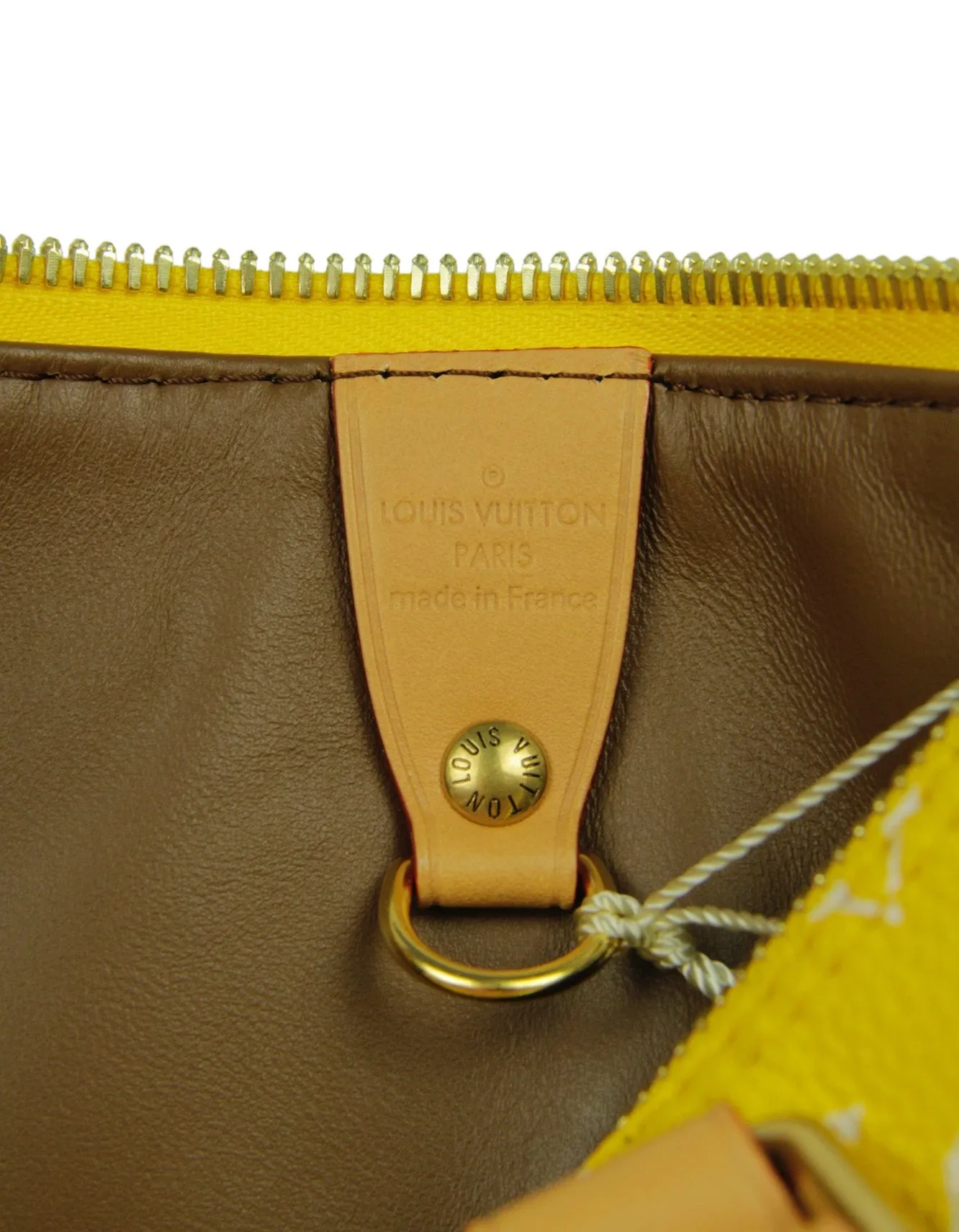 Louis Vuitton Yellow Soft Calfskin Monogram Speedy P9 Bandouliere 25