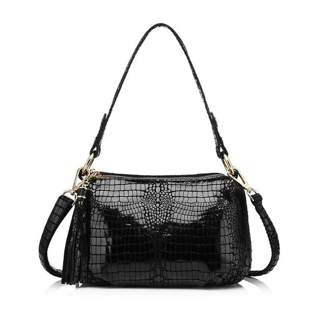 <bold>Messenger / Crossbody Bag <br>Genuine-Leather