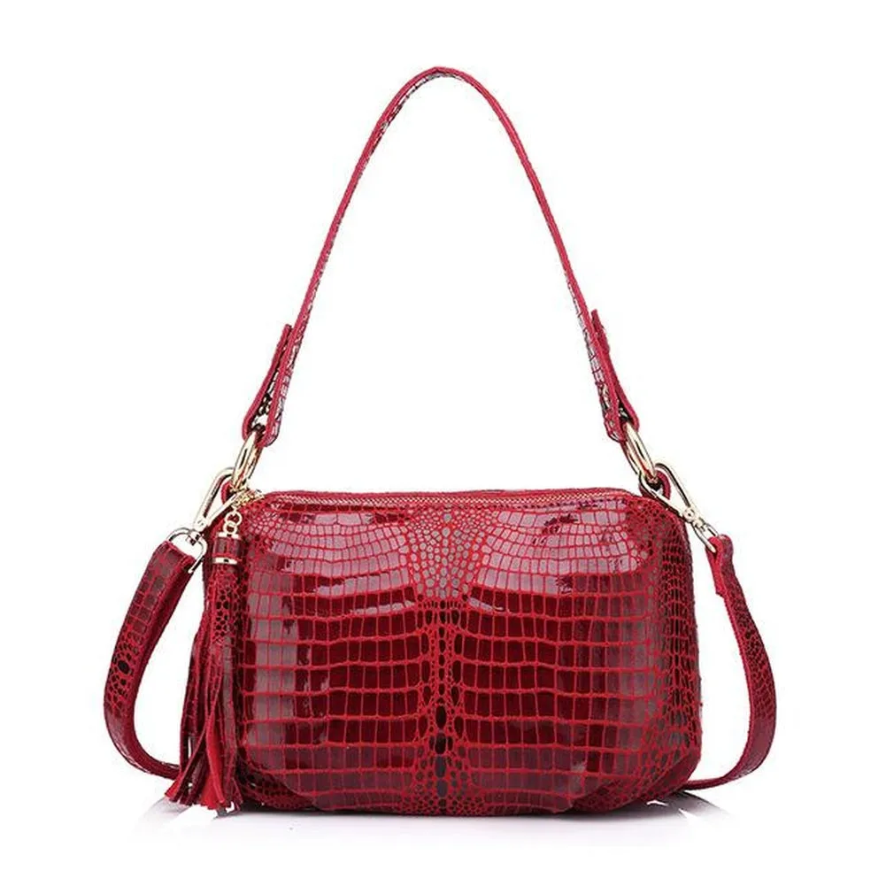 <bold>Messenger / Crossbody Bag <br>Genuine-Leather