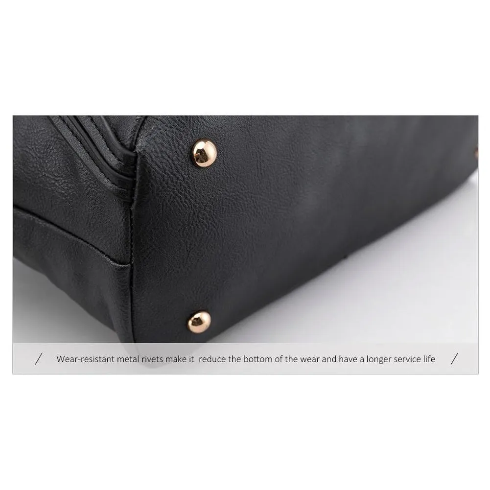 <bold>Tote & Crossbody Bag Set <br>Vegan-Leather