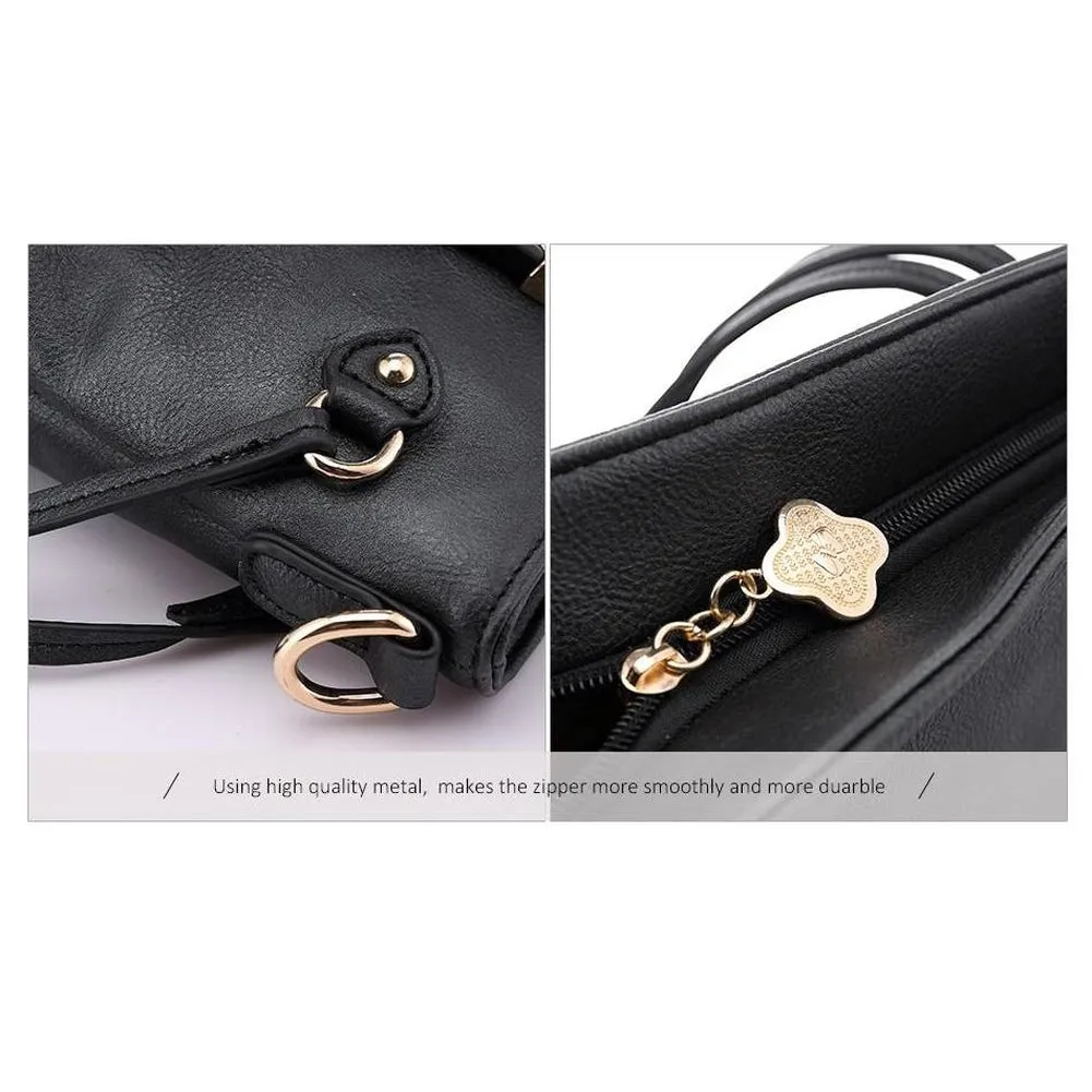 <bold>Tote & Crossbody Bag Set <br>Vegan-Leather