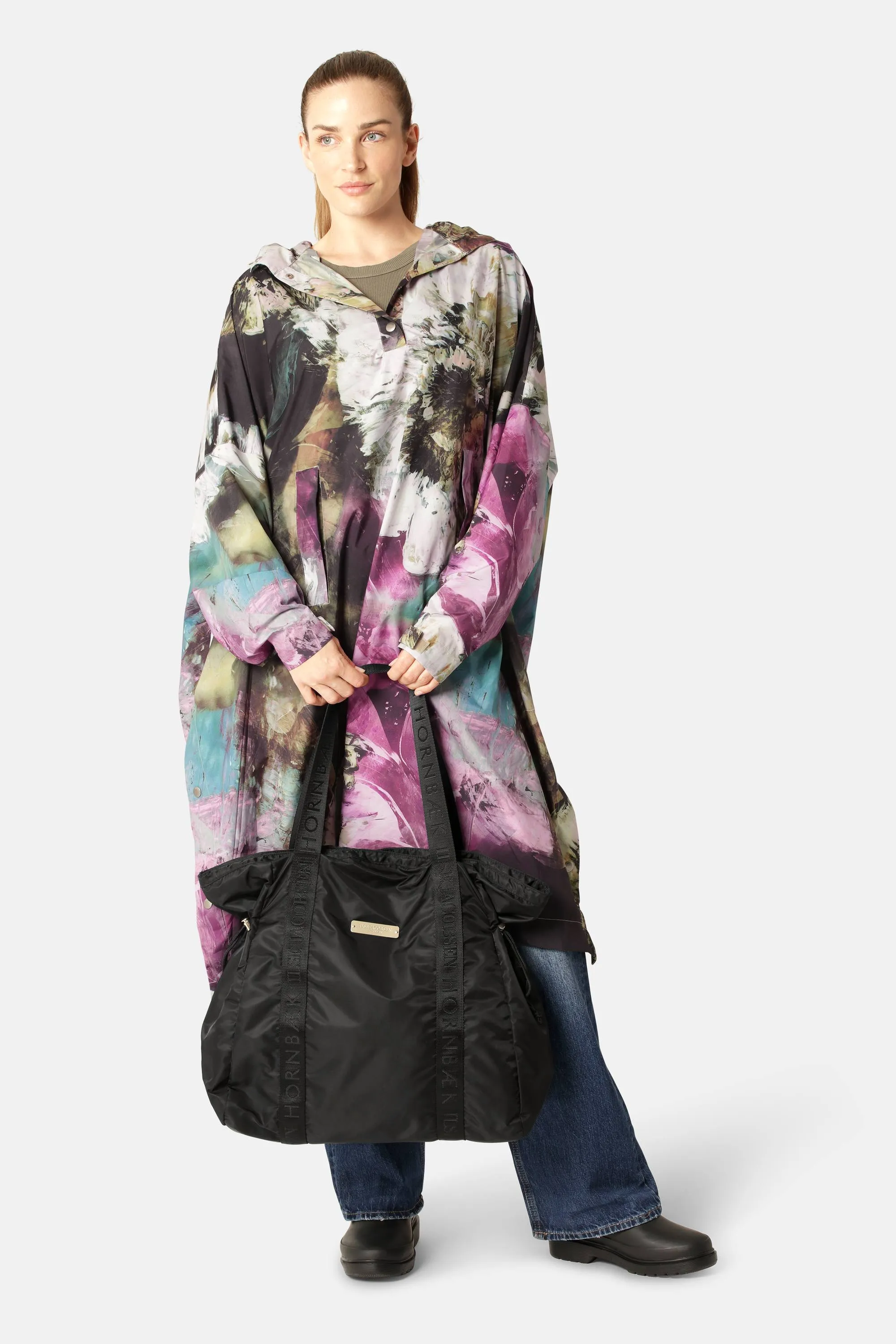 Lätt Regn Shopperväska - Black