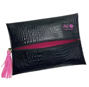 Makeup Junkie Bags - Bubble Gator Onyx