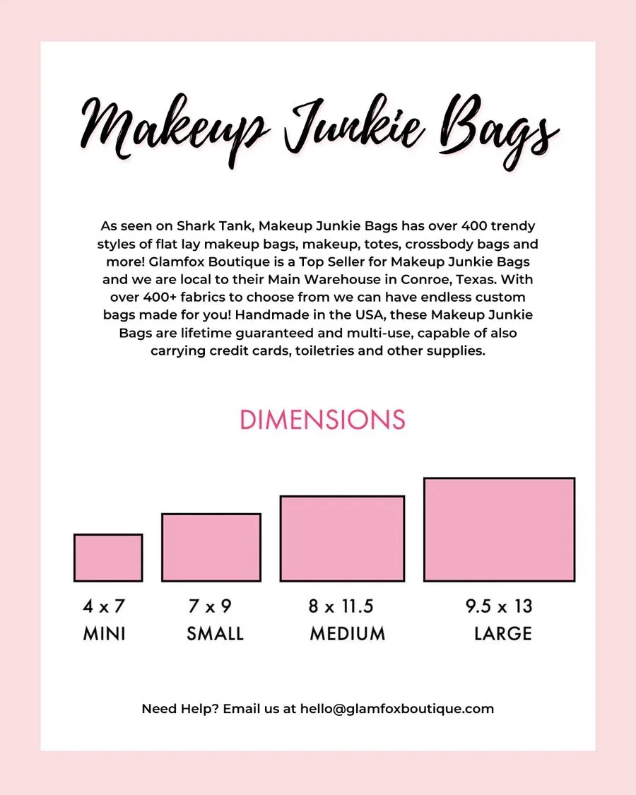 Makeup Junkie Bags - Bubble Gator Onyx