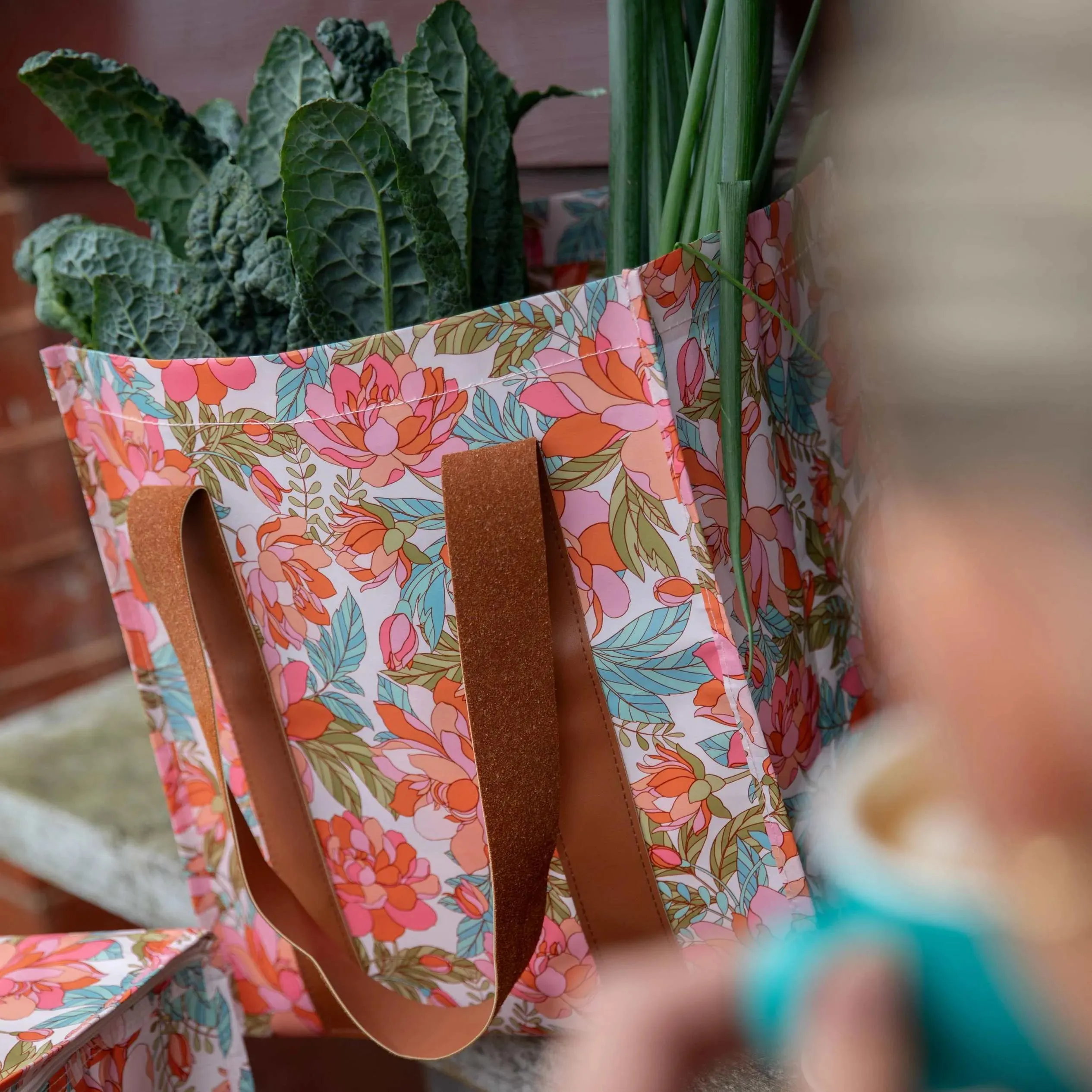 Market Bag Whimsical Floral