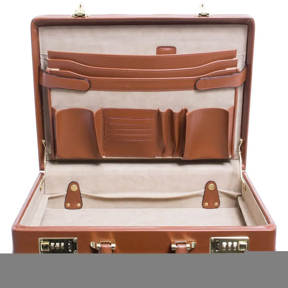 McKlein USA Coughlin 4.5" Leather Expandable Attache Briefcase