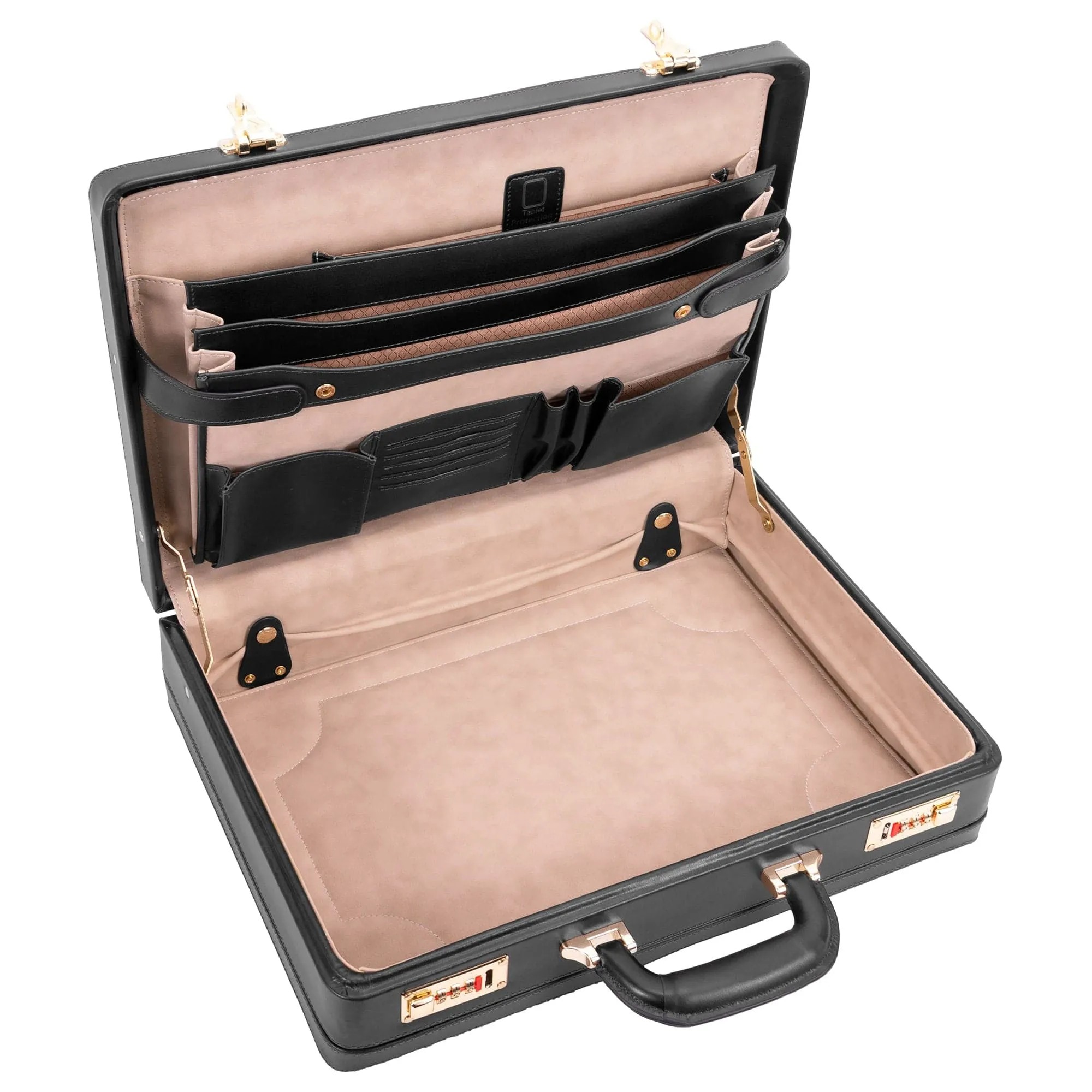 McKlein USA Coughlin 4.5" Leather Expandable Attache Briefcase