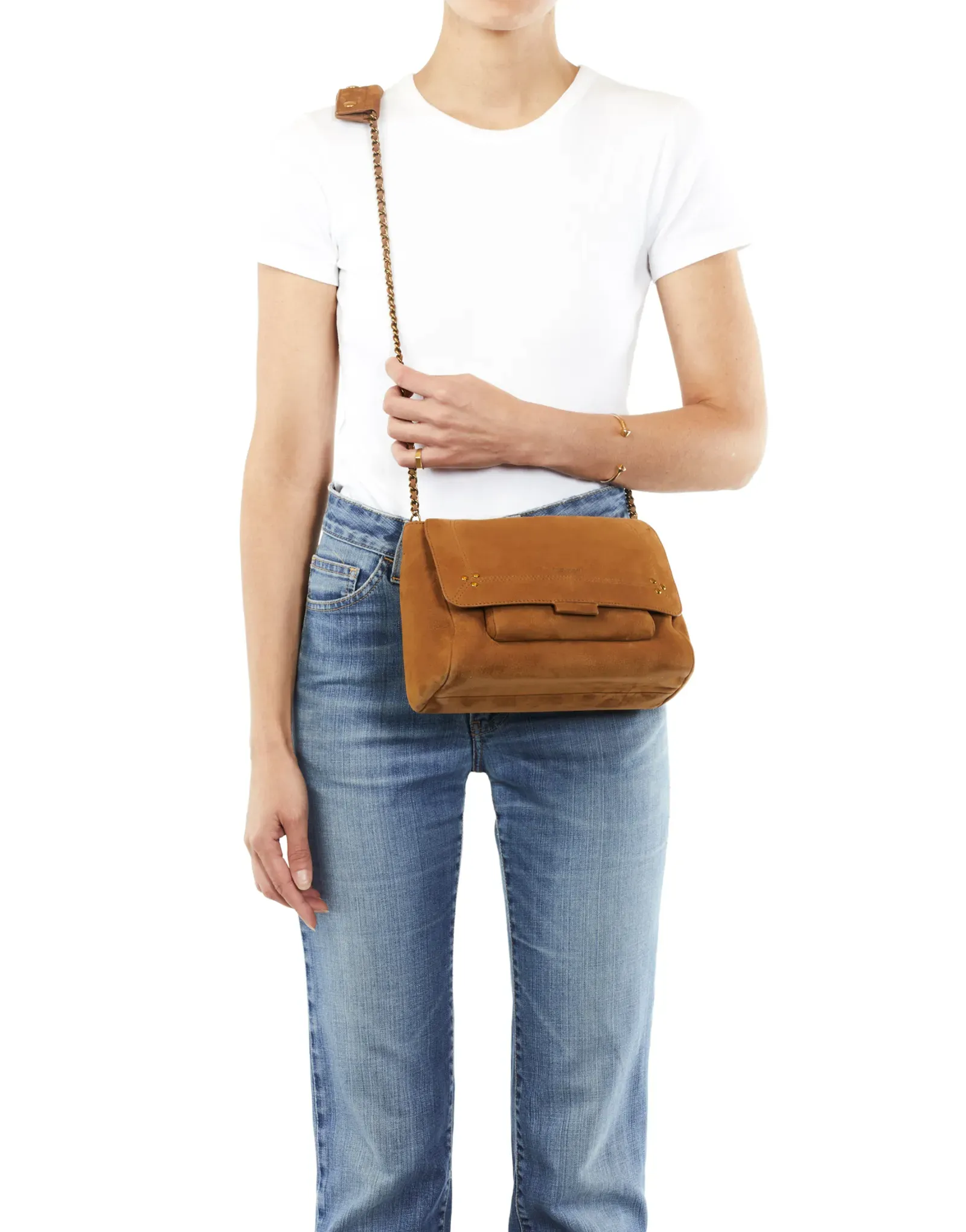 Medium Lulu Handbag in Tan