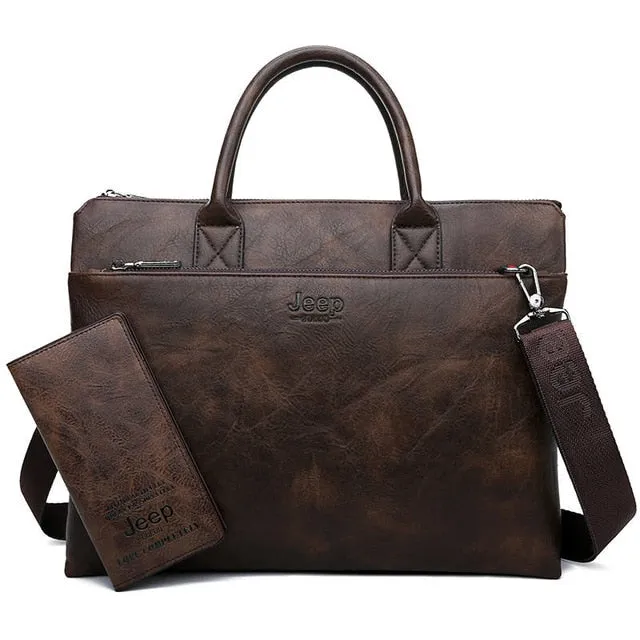 Men Briefcase for 14" Laptop