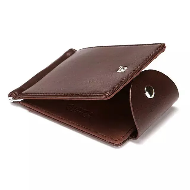 Men Clips Wallet Multi Position Card Holder Clutch Bags