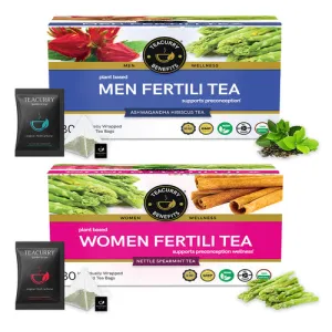 Men Women Fertility Tea Combo with Diet Charts